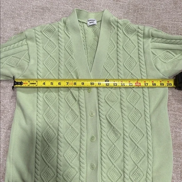 Sunday Best Airtzia  Mint Green Knit Top - Picture 6 of 7